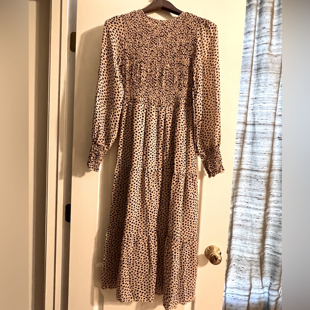 All over printed midi dress